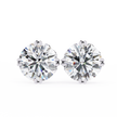Essence Round Brilliant Stud Earrings — 10k–18k Gold