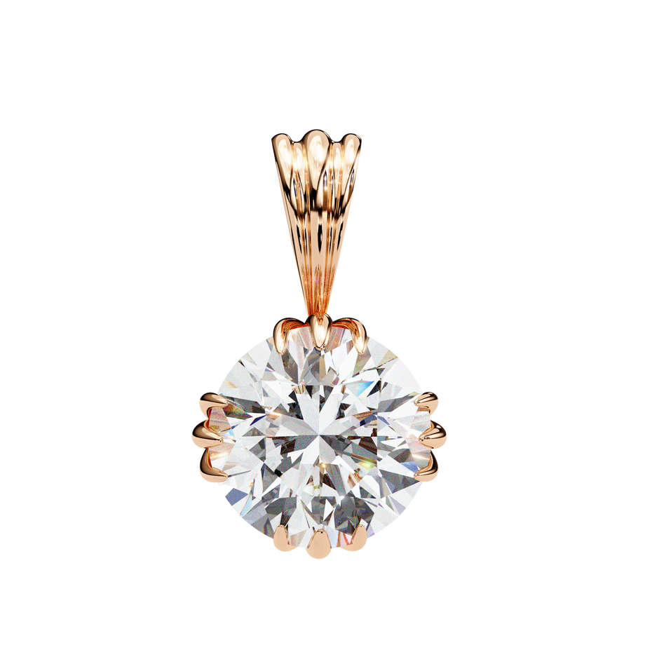 Classic Round Pavé Pendant