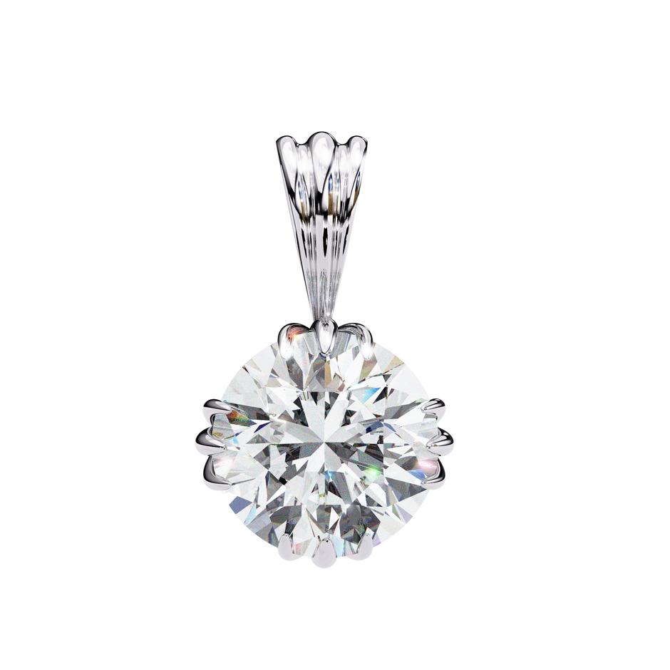 Classic Round Pavé Pendant