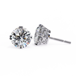 Essence Round Brilliant Stud Earrings — 10k–18k Gold