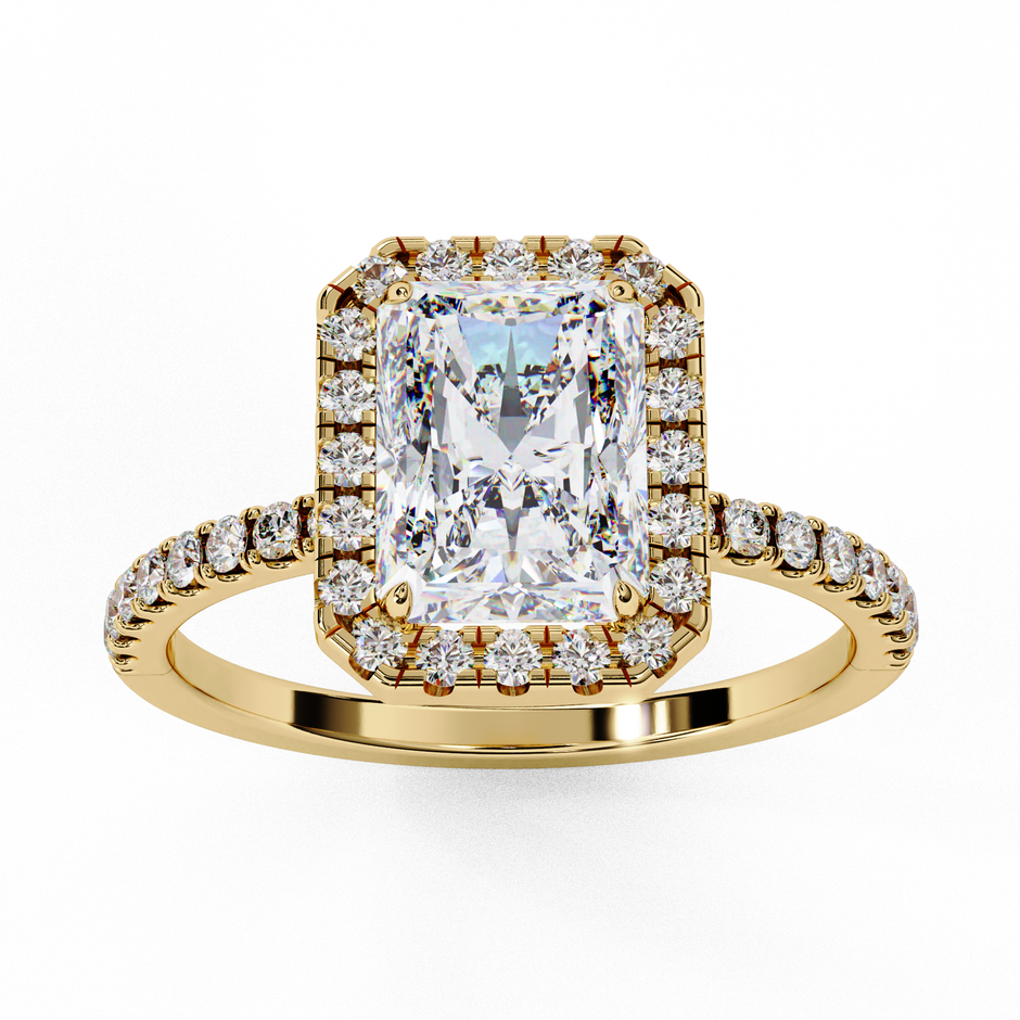 Oval-Cut Diamond Solitaire Ring in 10k–18k Gold