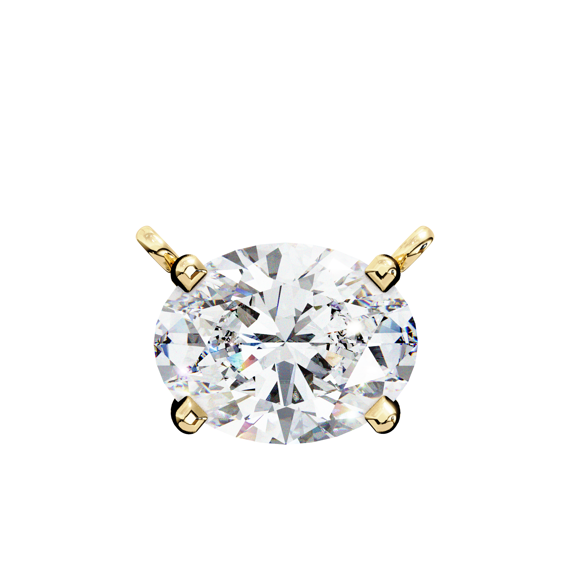 Pear Diamond Dangle Pendant