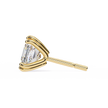 Couture Open-Bezel Diamond Stud Earrings — 10k–18k Gold