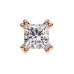 Couture Open-Bezel Diamond Stud Earrings — 10k–18k Gold
