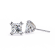 Couture Open-Bezel Diamond Stud Earrings — 10k–18k Gold