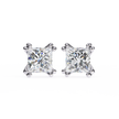 Couture Open-Bezel Diamond Stud Earrings — 10k–18k Gold