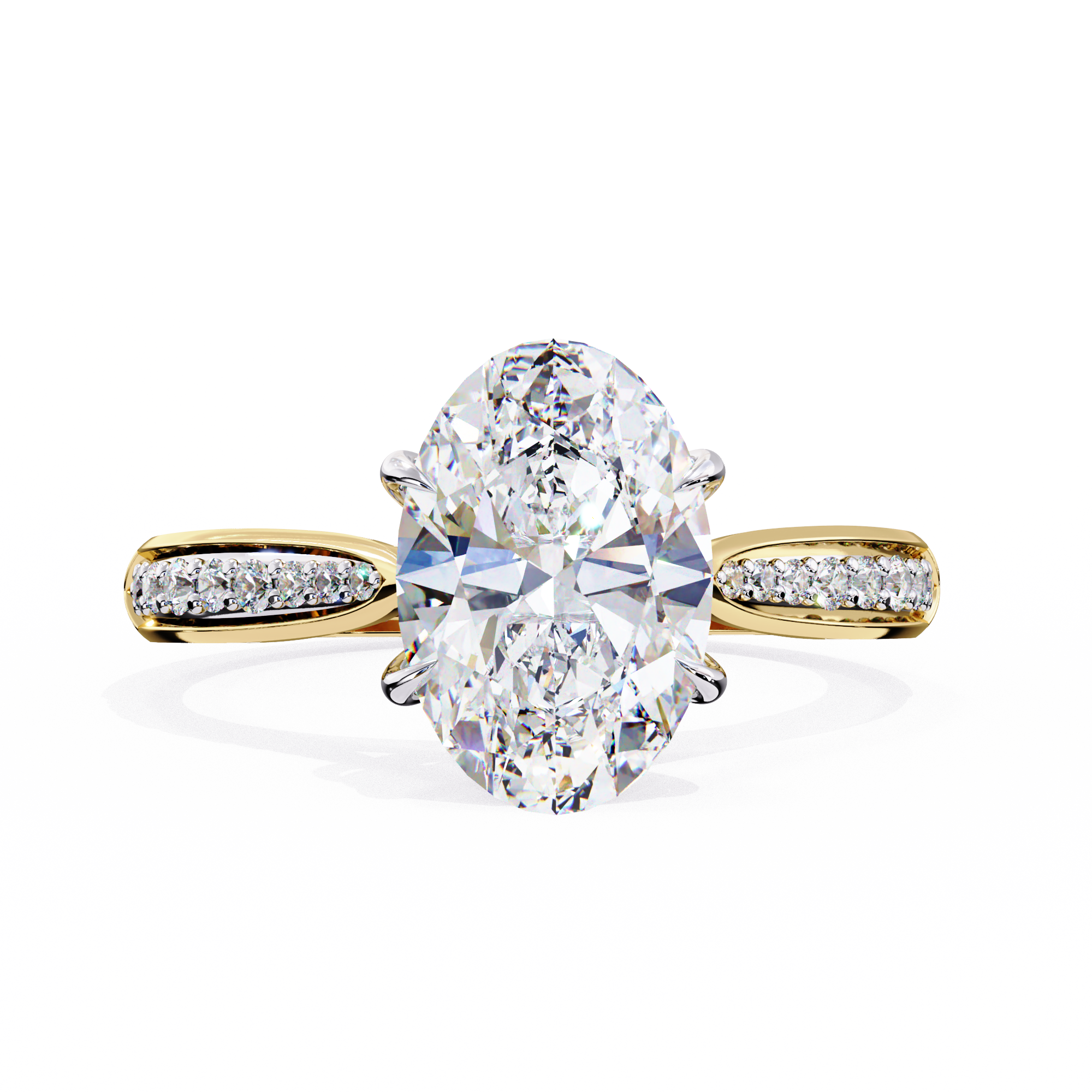 Round Brilliant Diamond Solitaire Ring in 10k–18k Gold