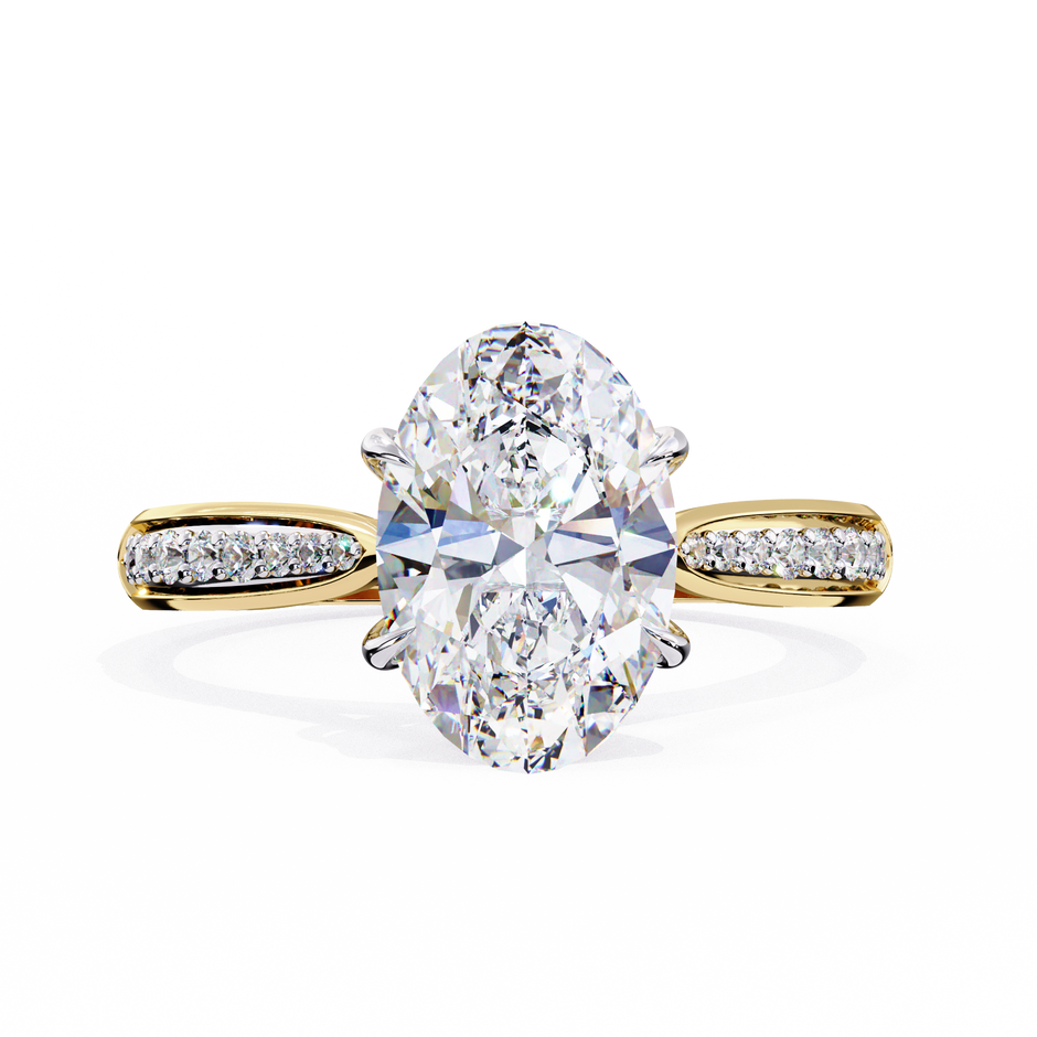 Round Brilliant Diamond Solitaire Ring in 10k–18k Gold