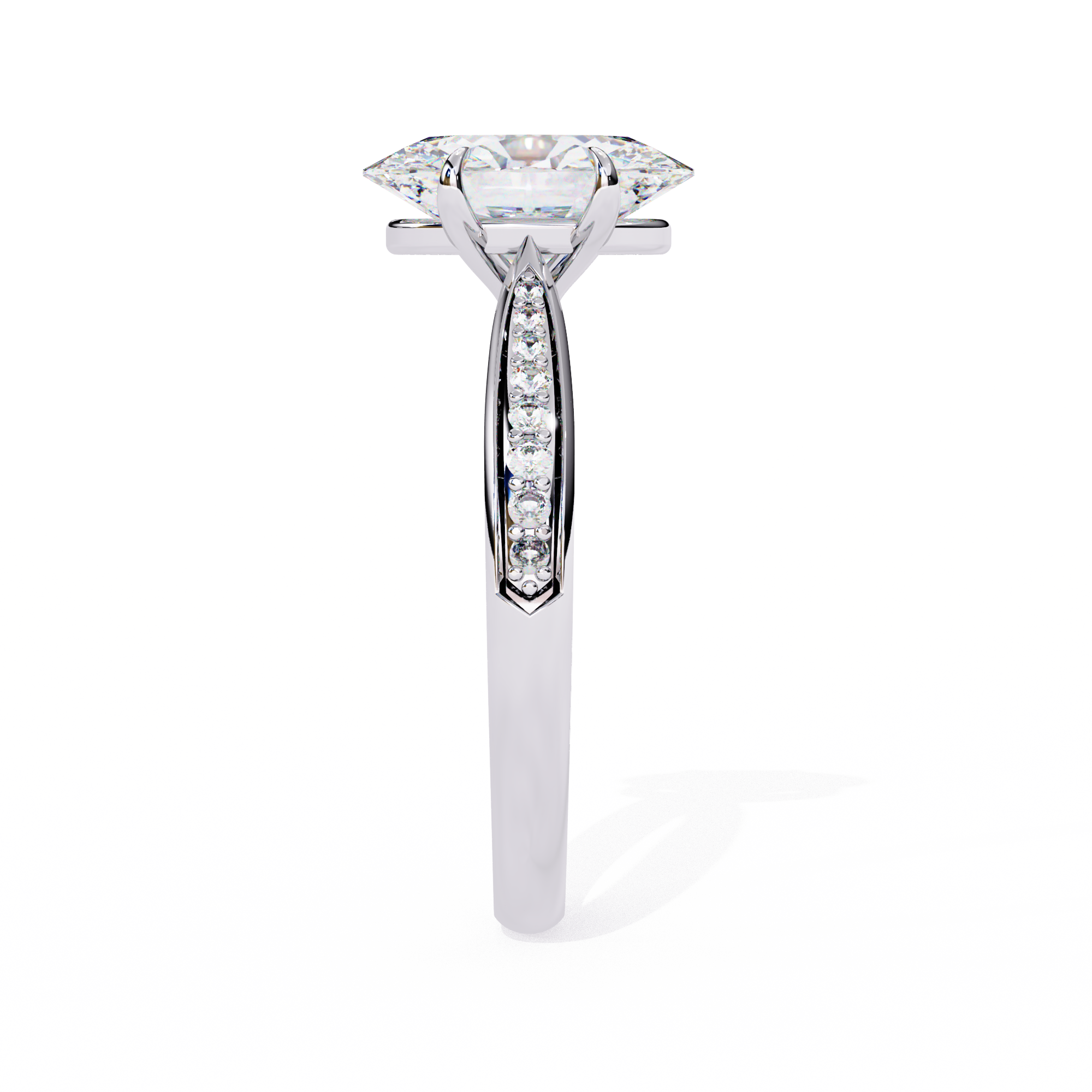 Round Brilliant Diamond Solitaire Ring in 10k–18k Gold