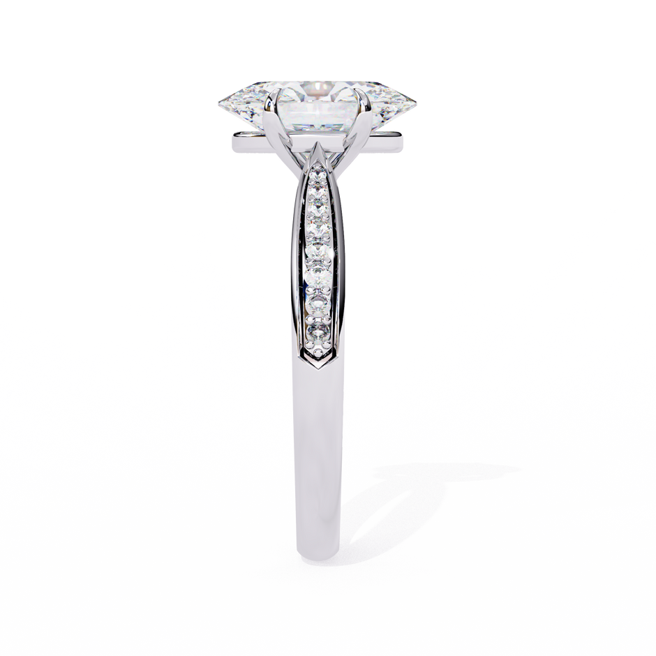 Round Brilliant Diamond Solitaire Ring in 10k–18k Gold