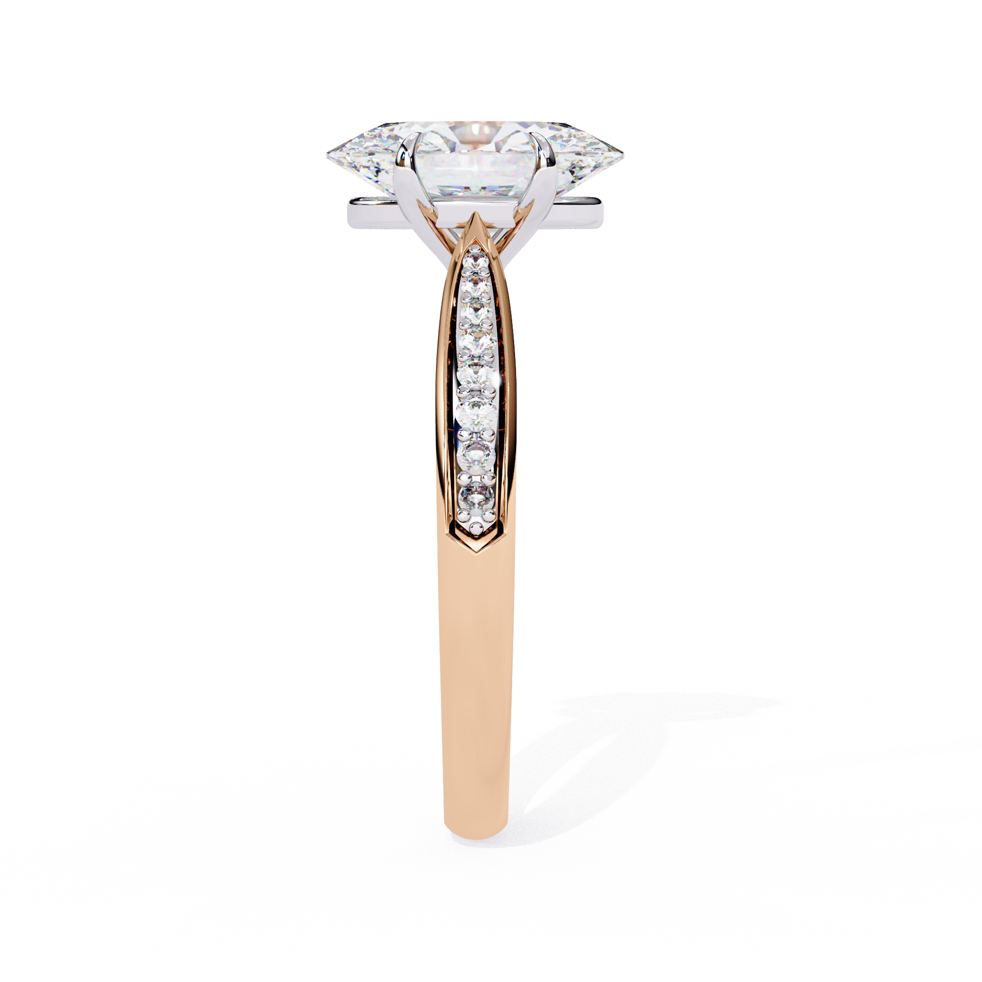 Round Brilliant Diamond Solitaire Ring in 10k–18k Gold