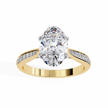 Round Brilliant Diamond Solitaire Ring in 10k–18k Gold