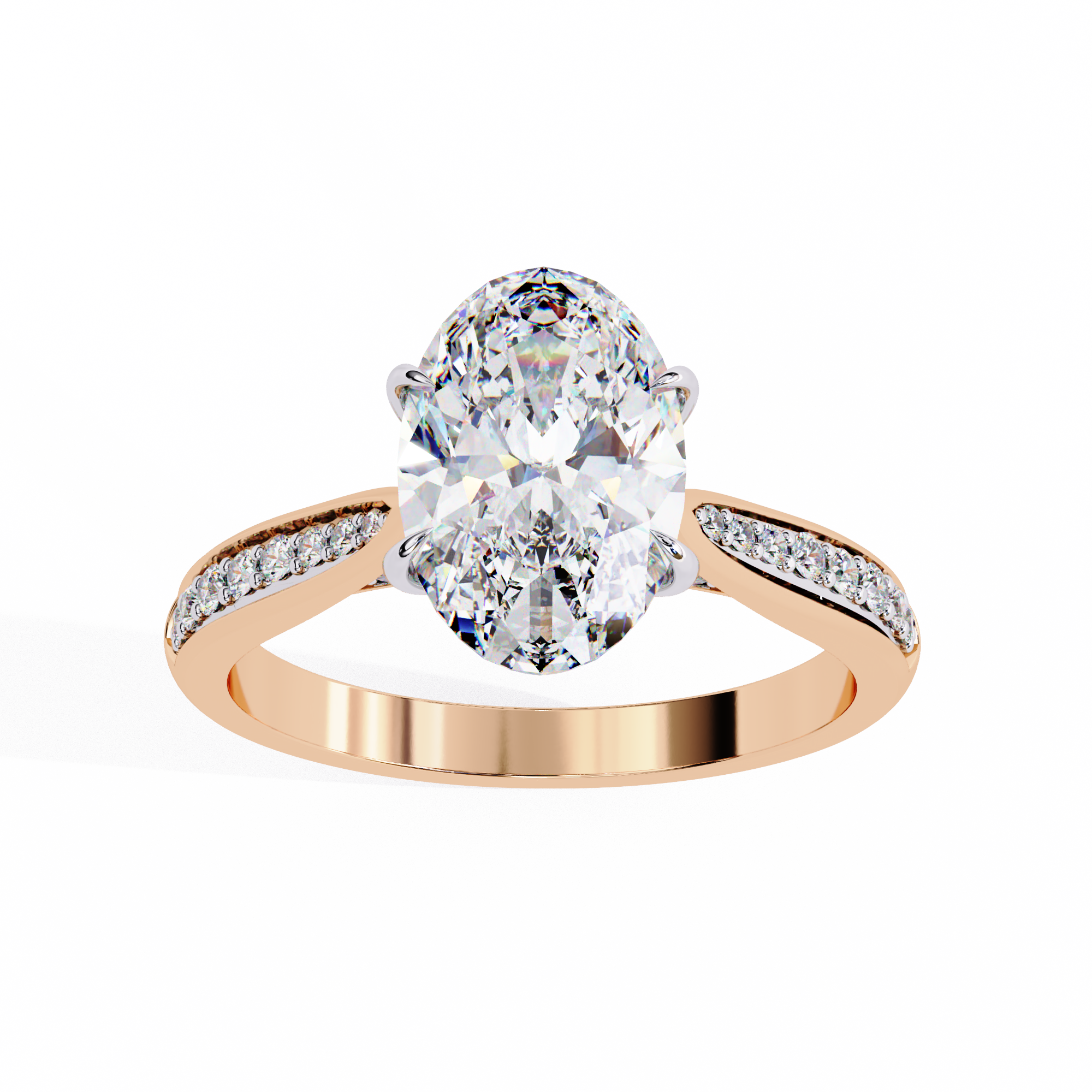 Round Brilliant Diamond Solitaire Ring in 10k–18k Gold