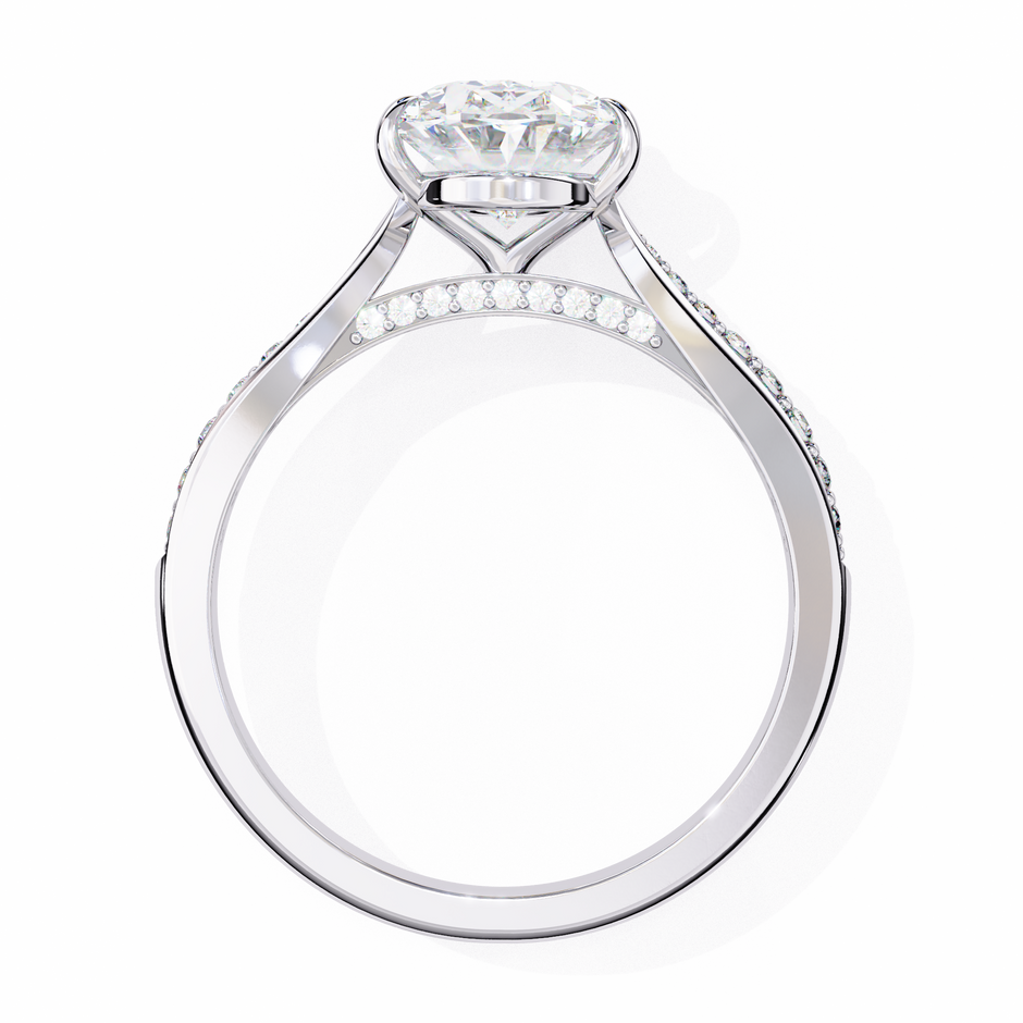 Round Brilliant Diamond Solitaire Ring in 10k–18k Gold