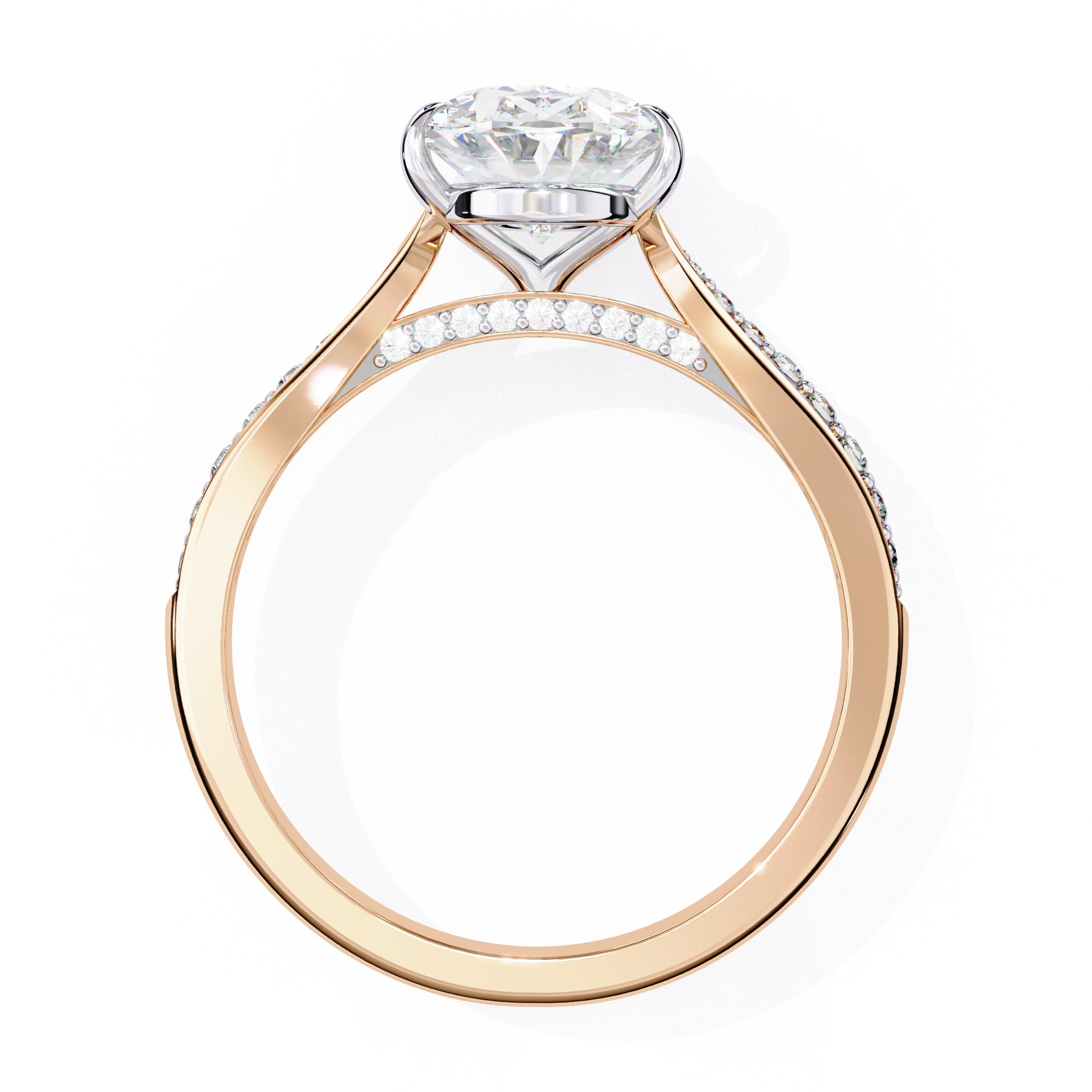 Round Brilliant Diamond Solitaire Ring in 10k–18k Gold