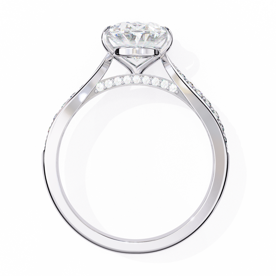 Round Brilliant Diamond Solitaire Ring in 10k–18k Gold