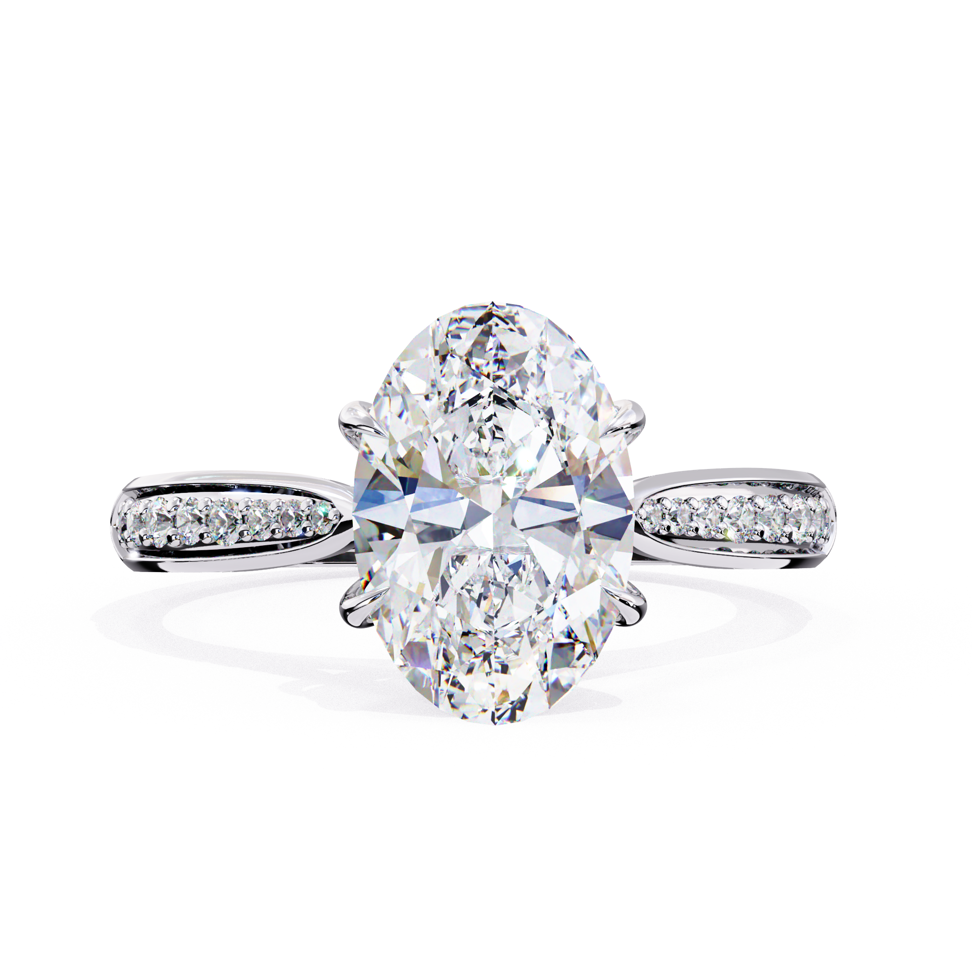 Round Brilliant Diamond Solitaire Ring in 10k–18k Gold