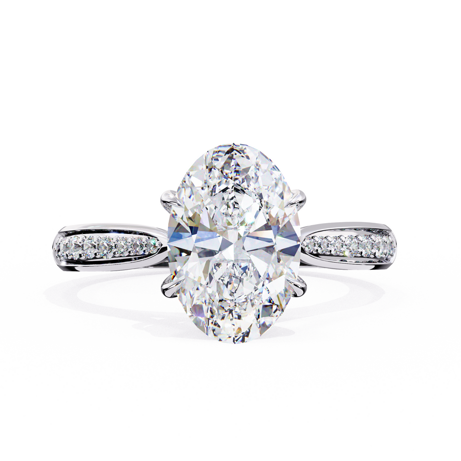 Round Brilliant Diamond Solitaire Ring in 10k–18k Gold