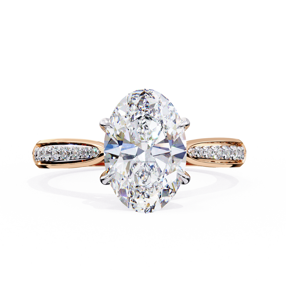 Round Brilliant Diamond Solitaire Ring in 10k–18k Gold