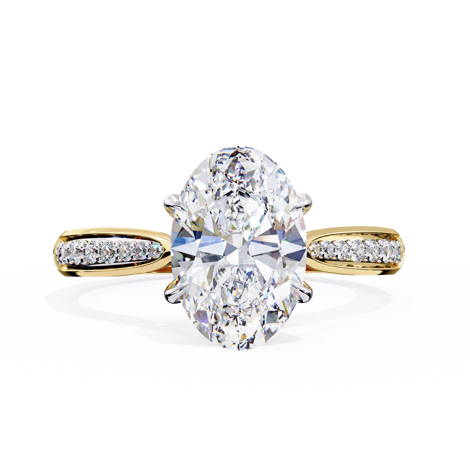 Round Brilliant Diamond Solitaire Ring in 10k–18k Gold