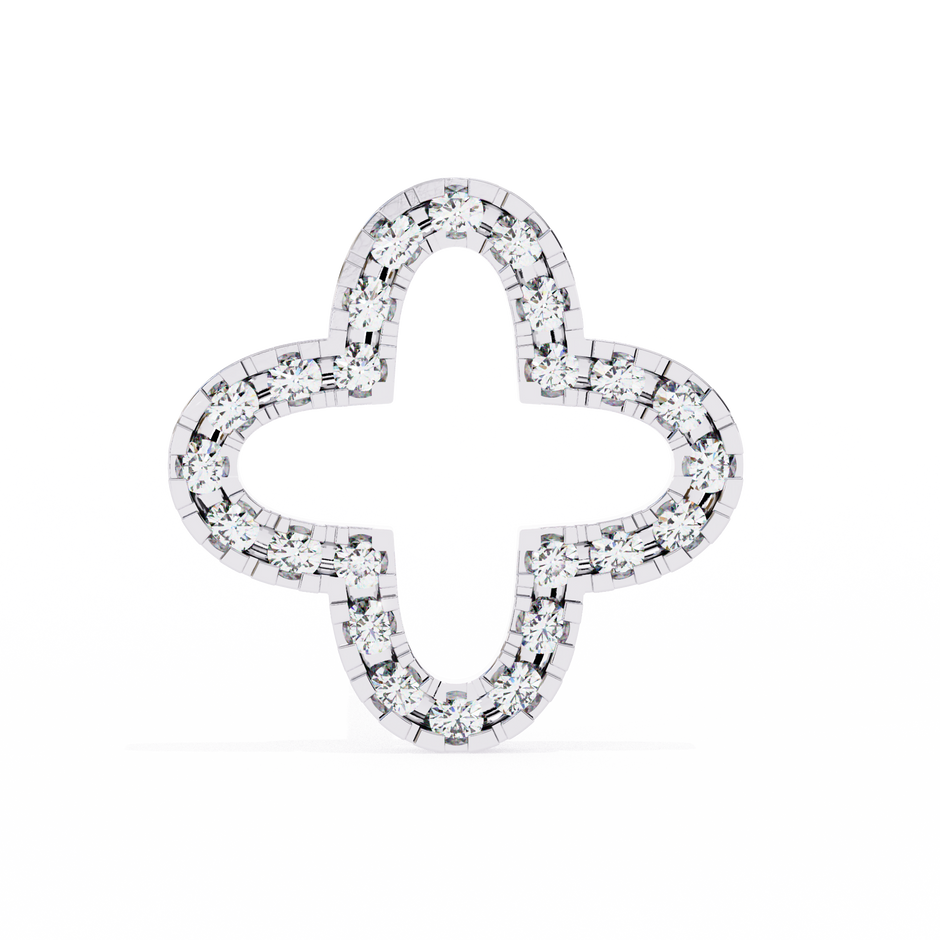 Héritage Oval Diamond Stud Earrings — 10k–18k Gold