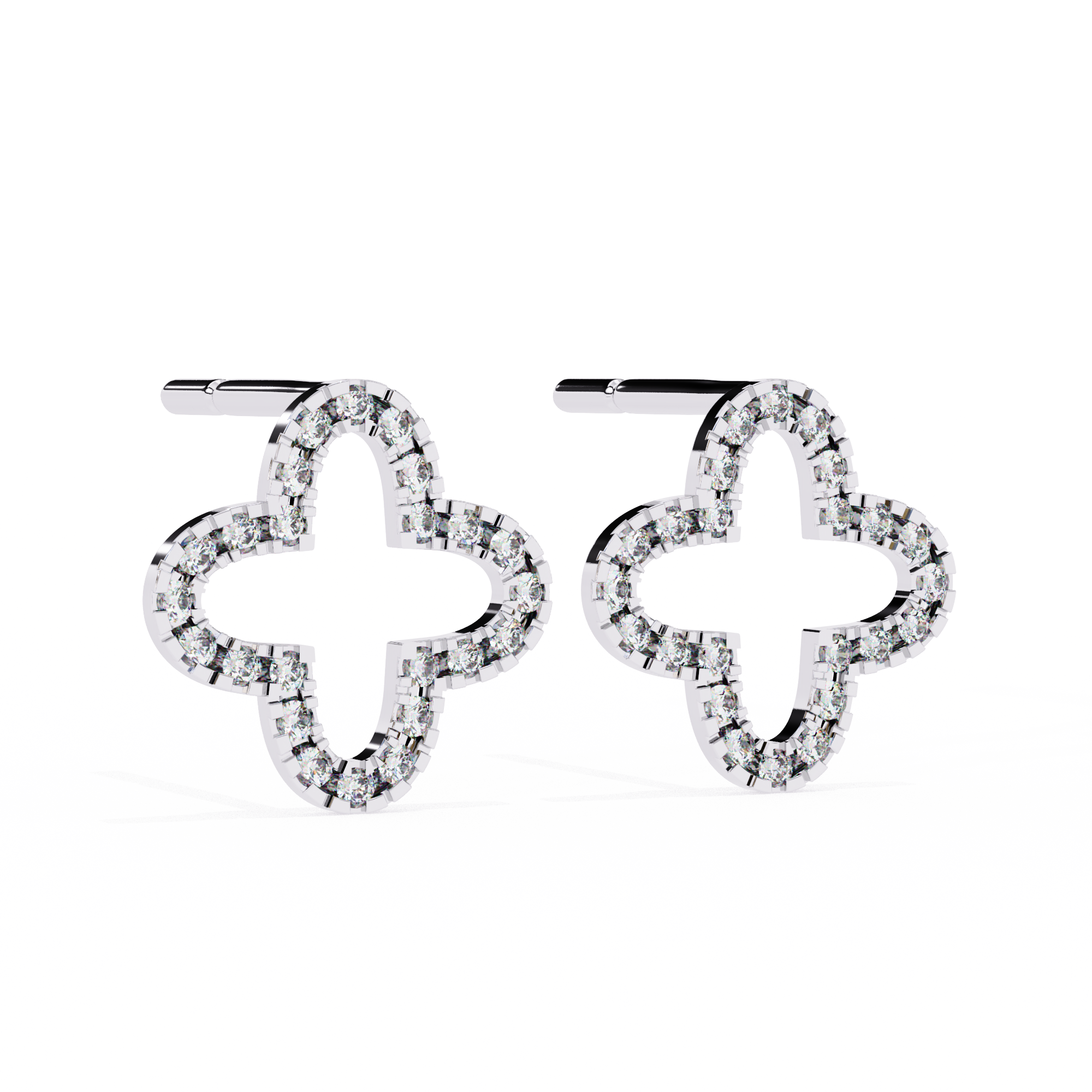 Héritage Oval Diamond Stud Earrings — 10k–18k Gold