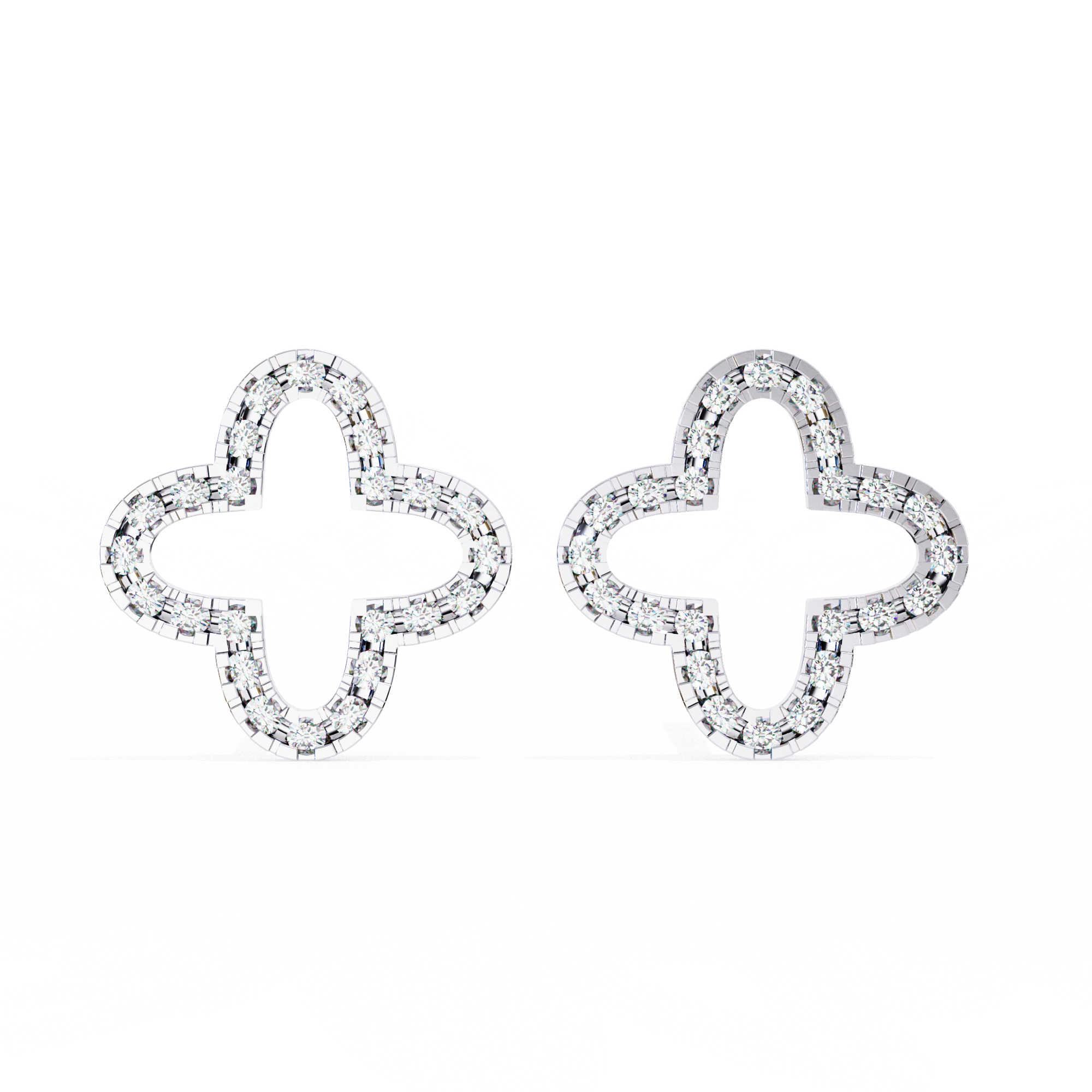 Héritage Oval Diamond Stud Earrings — 10k–18k Gold