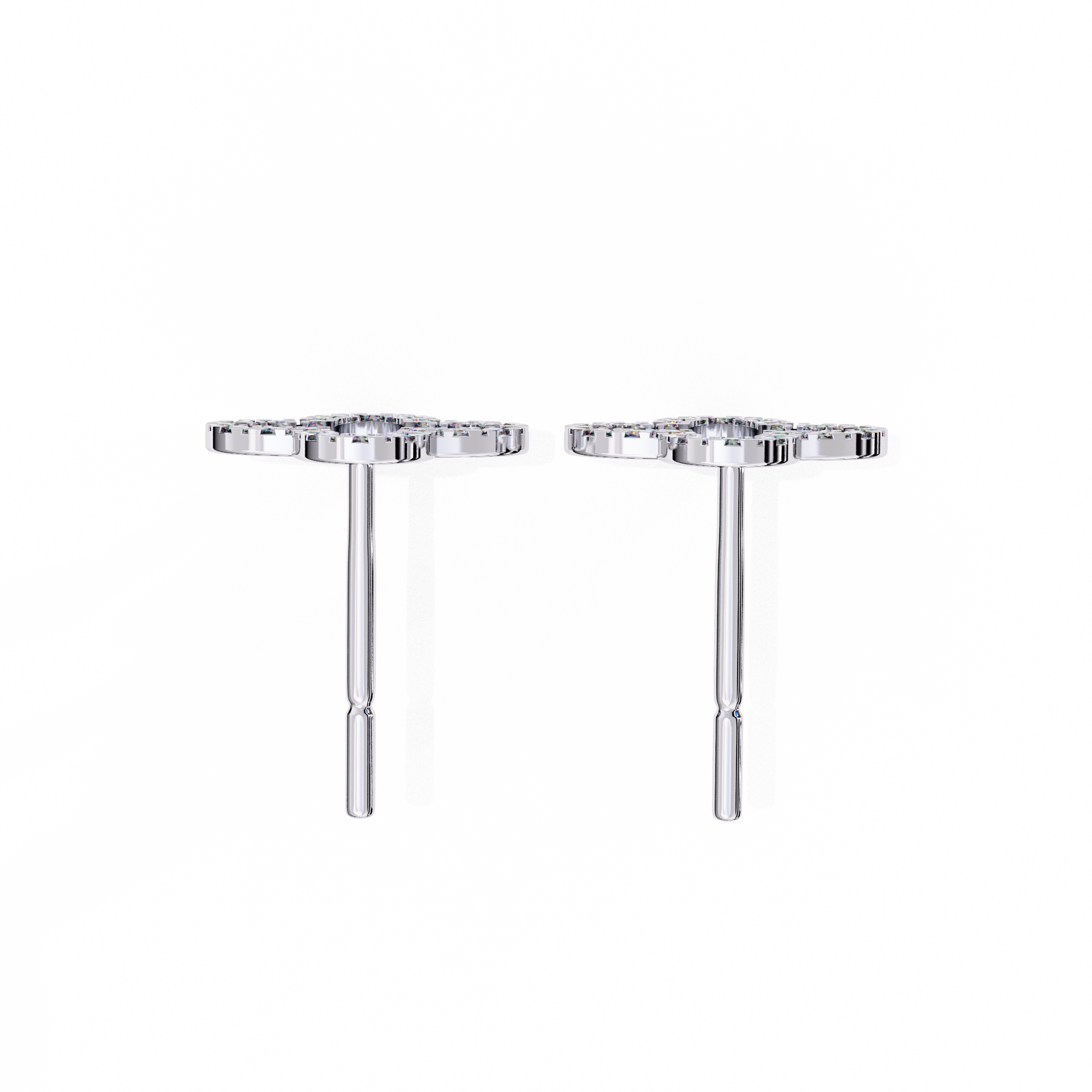 Héritage Oval Diamond Stud Earrings — 10k–18k Gold