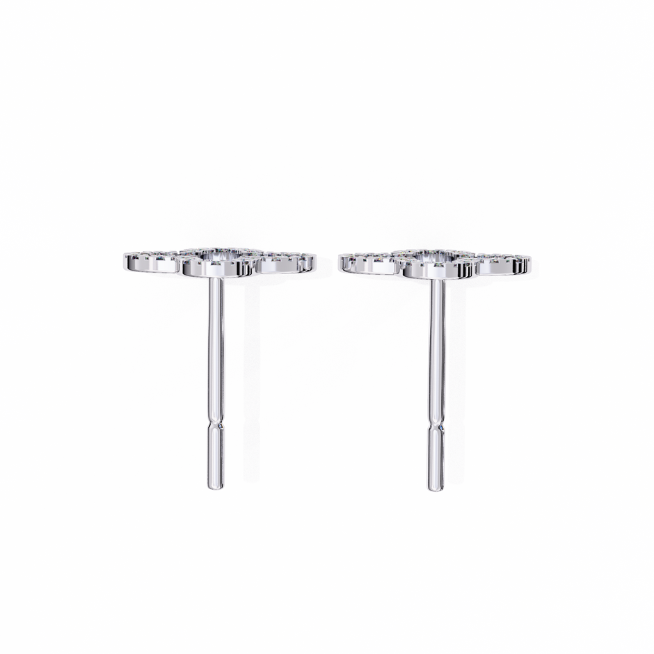 Héritage Oval Diamond Stud Earrings — 10k–18k Gold