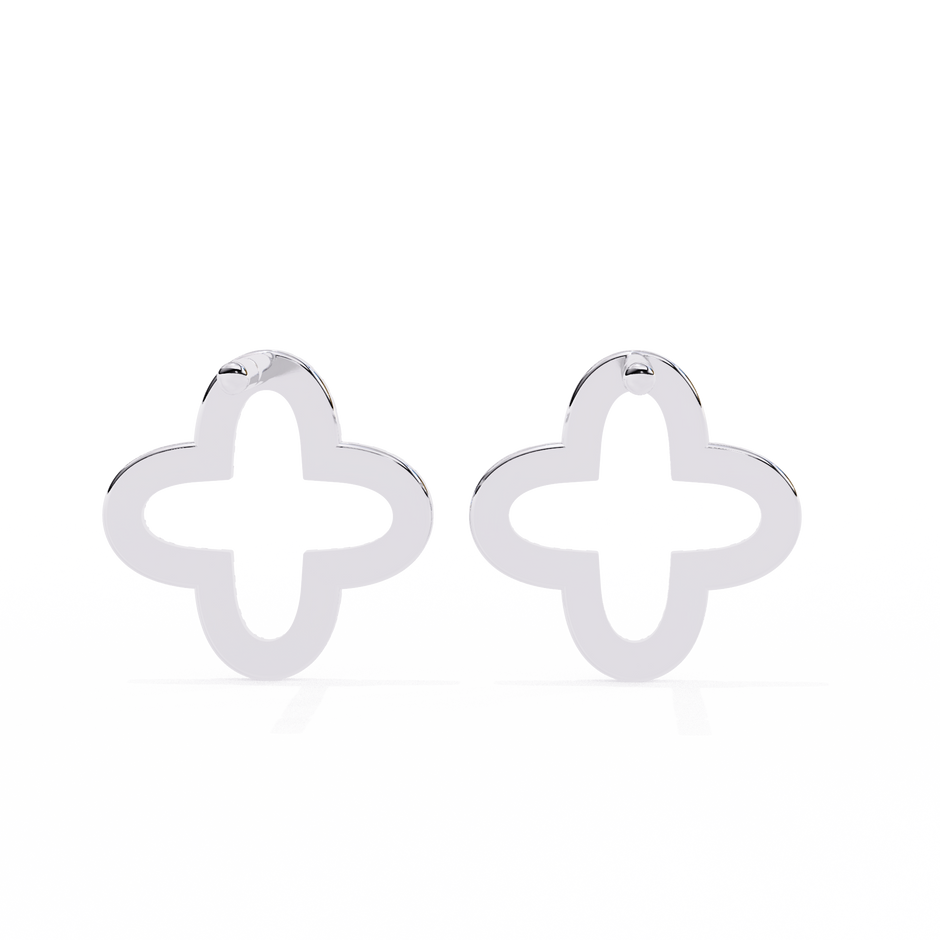 Héritage Oval Diamond Stud Earrings — 10k–18k Gold