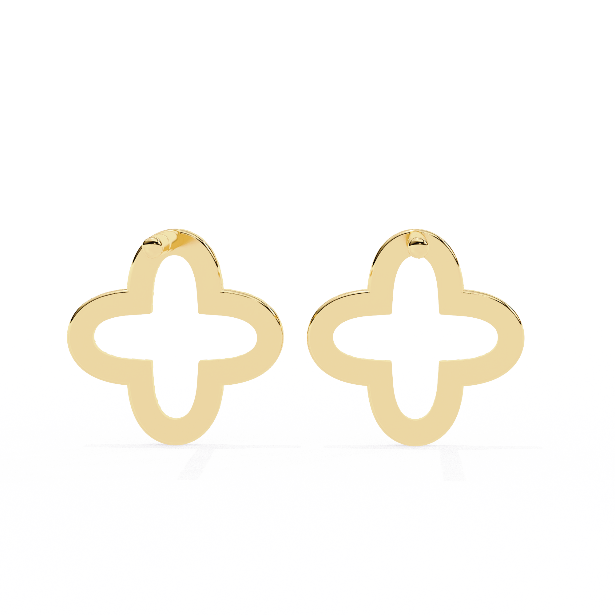 Héritage Oval Diamond Stud Earrings — 10k–18k Gold
