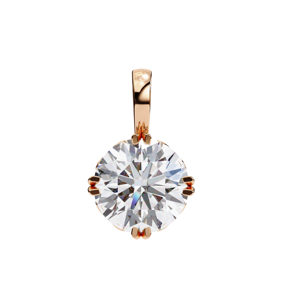 Petite Diamond Halo Pendant