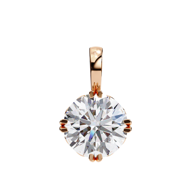 Petite Diamond Halo Pendant