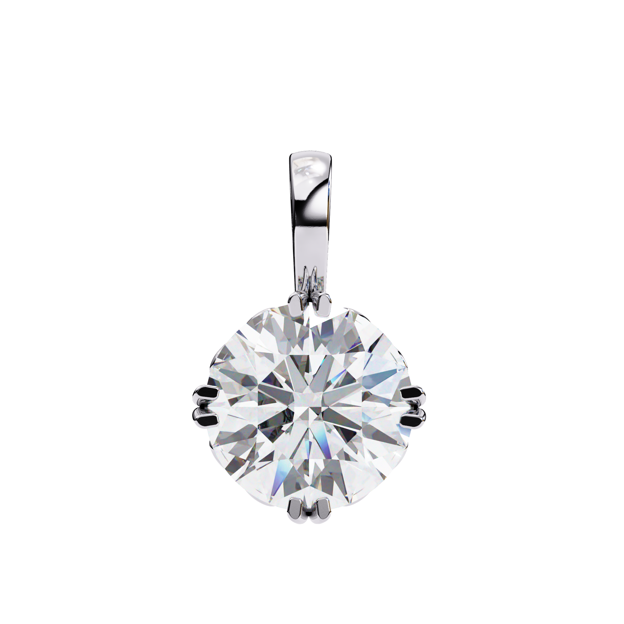 Petite Diamond Halo Pendant