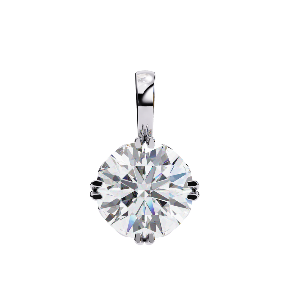 Petite Diamond Halo Pendant