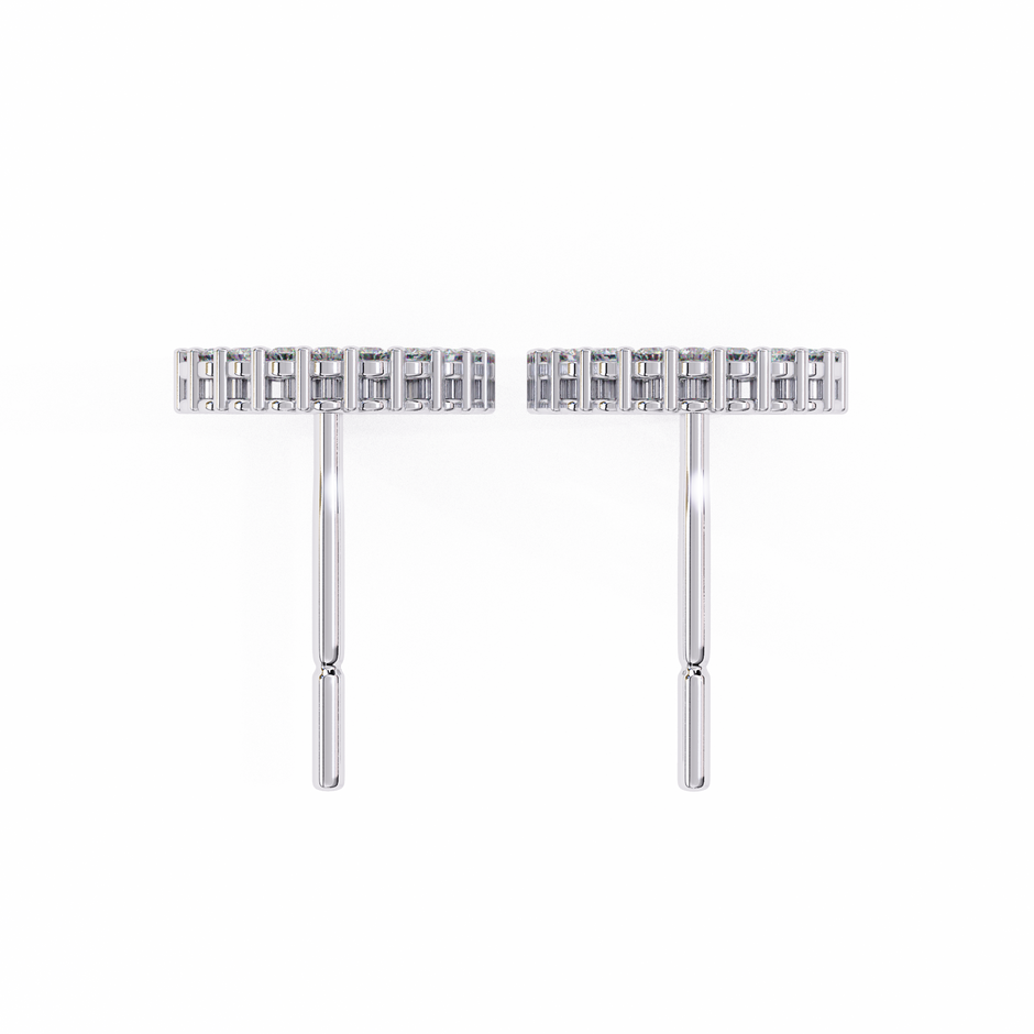Constellation Scattered Diamond Stud Earrings — 10k–18k Gold