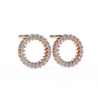 Constellation Scattered Diamond Stud Earrings — 10k–18k Gold