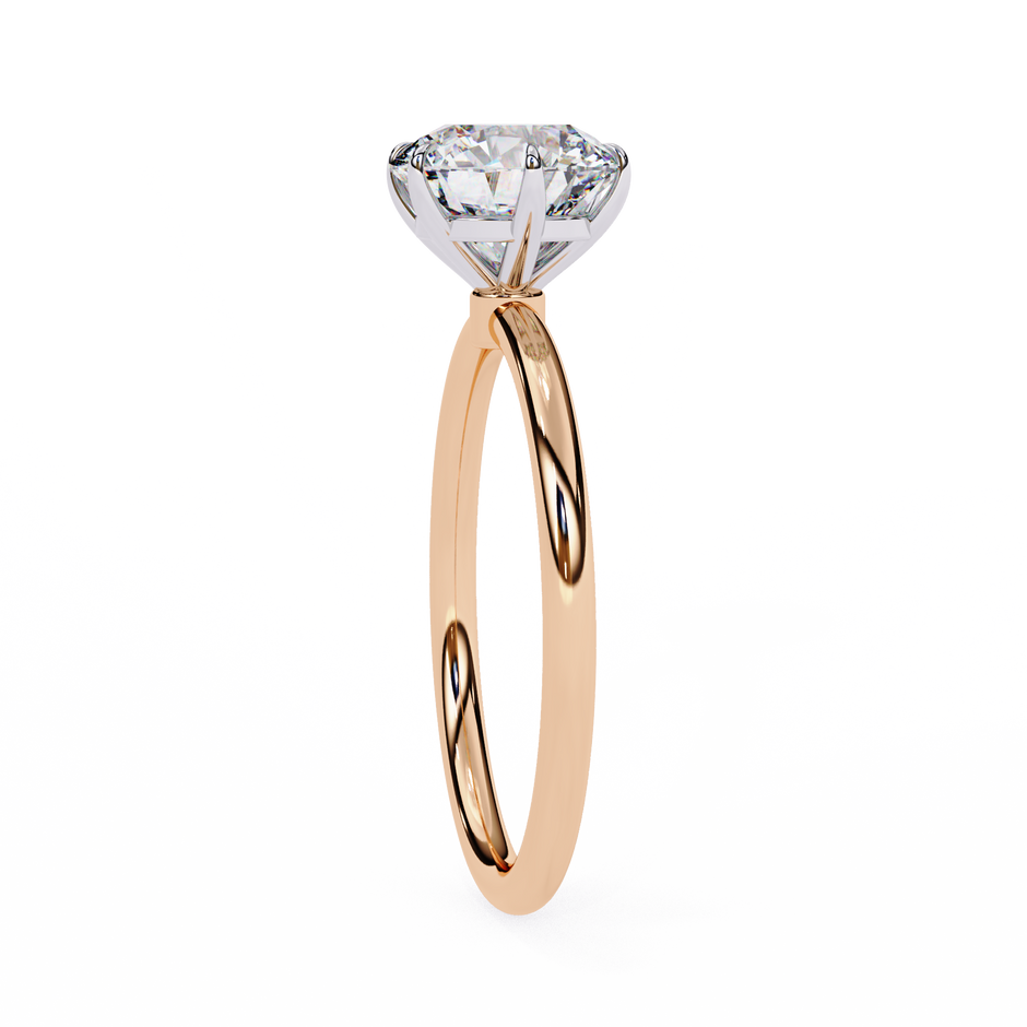 Diamond Solitaire Ring in 10k–18k Gold