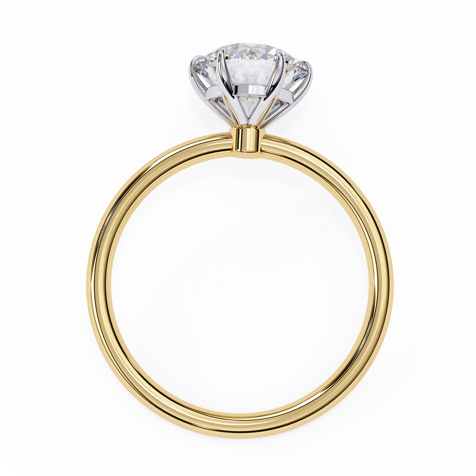 Diamond Solitaire Ring in 10k–18k Gold