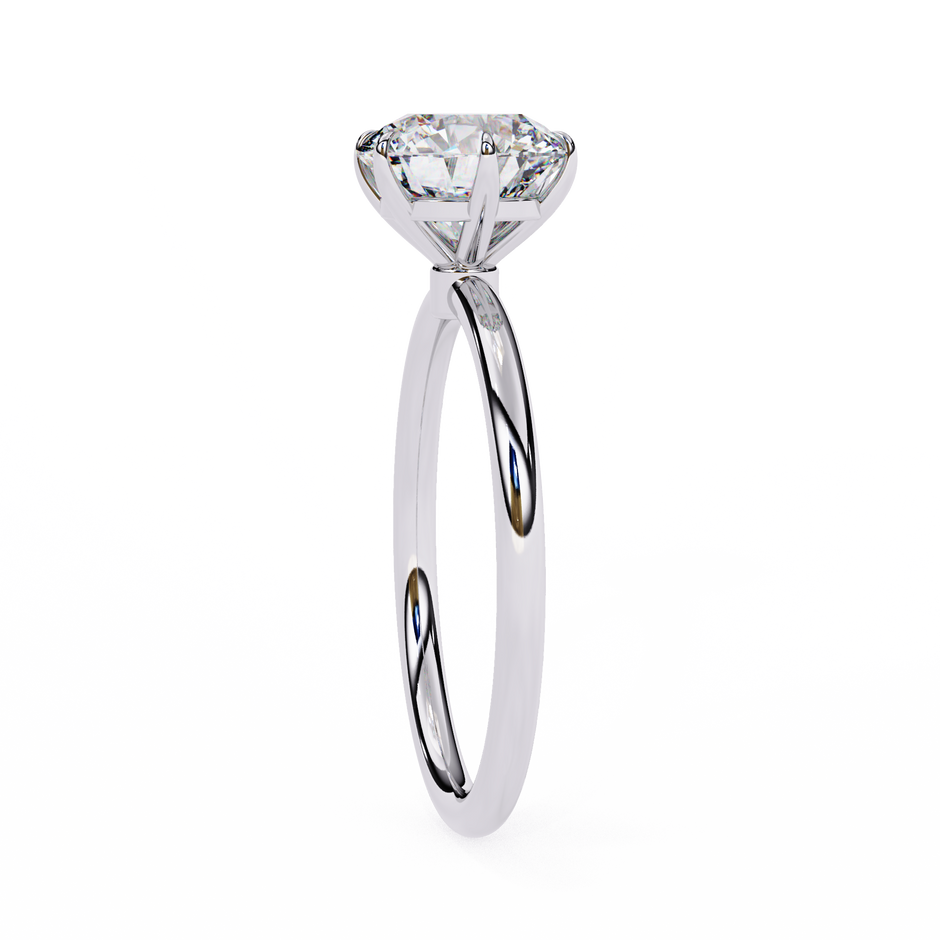 Diamond Solitaire Ring in 10k–18k Gold