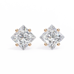 Éclat Solitaire Diamond Stud Earrings — 10k–18k Gold