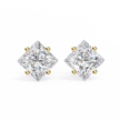 Éclat Solitaire Diamond Stud Earrings — 10k–18k Gold
