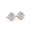 Éclat Solitaire Diamond Stud Earrings — 10k–18k Gold