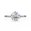 Diamond Solitaire Ring in 10k–18k Gold