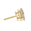Éclat Solitaire Diamond Stud Earrings — 10k–18k Gold