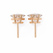 Éclat Solitaire Diamond Stud Earrings — 10k–18k Gold