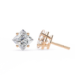 Éclat Solitaire Diamond Stud Earrings — 10k–18k Gold
