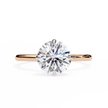 Diamond Solitaire Ring in 10k–18k Gold