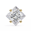 Éclat Solitaire Diamond Stud Earrings — 10k–18k Gold