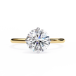 Diamond Solitaire Ring in 10k–18k Gold